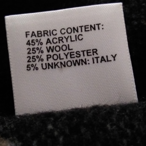 Shawl collar wearable art blanket wool blend Italy maxi long coat folklore - Picture 9 of 9